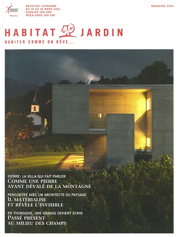Habitat et Jardin, habiter comme on rêve 2012 - Article rénovation majeure d’une villa et d’une piscine intérieure à Crans-près-Céligny